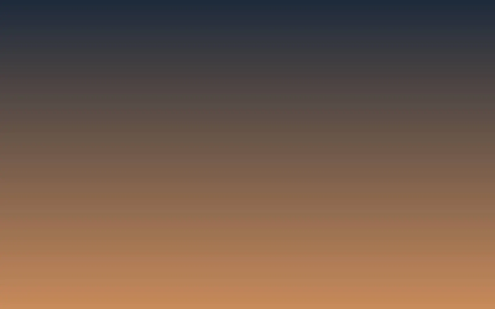 A gradient from night blue to evening orange